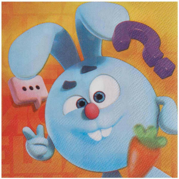 Салфетки Яркие смешарики "С днем рождения!"