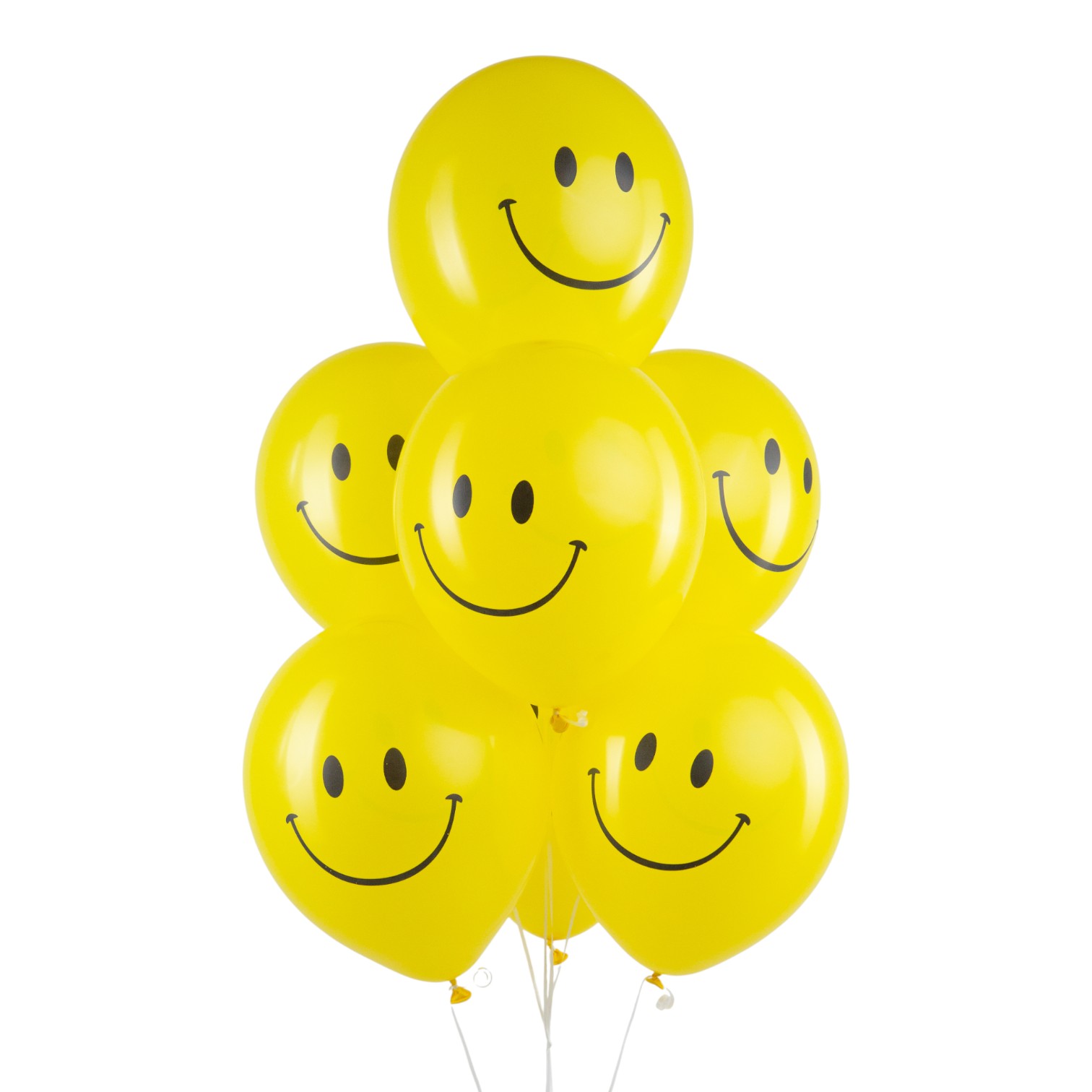 Смайлик, Желтый Пастель 2 ст., латексный шар