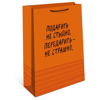 Пакет подарочный "Подарить не стыдно"