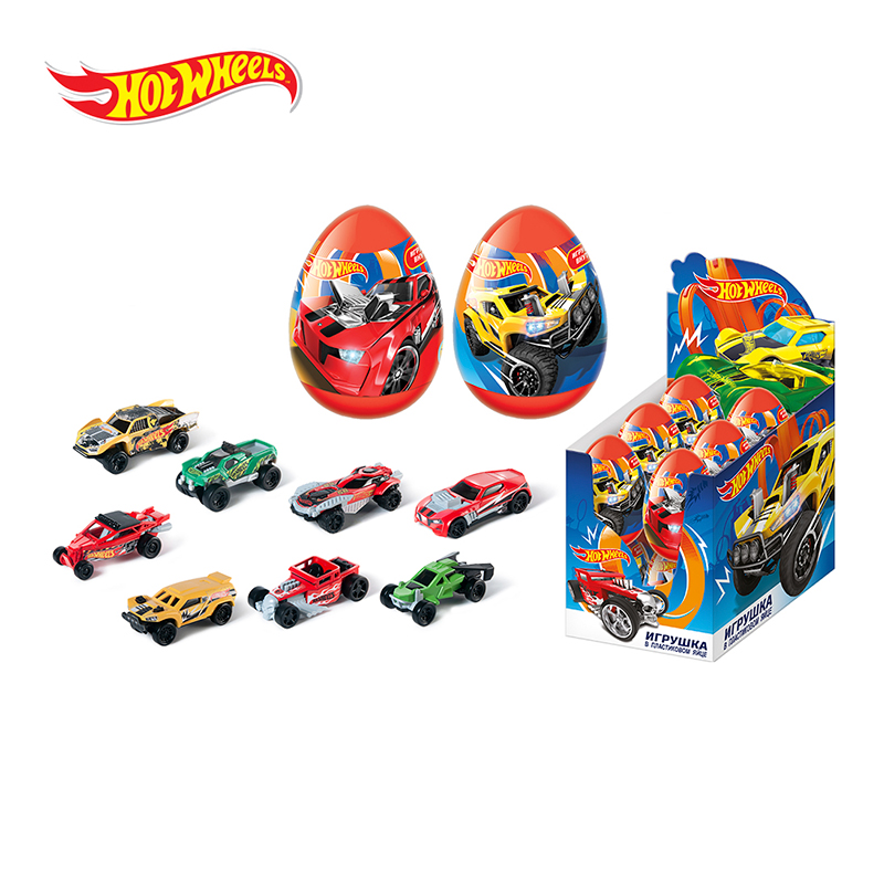 Пластиковое яйцо с игрушкой HOT WHEELS HAPPY MAGIC (собери коллекцию)