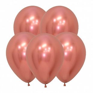 Рефлекс Розовое золото (Зеркальные шары) / Reflex Rose Gold, латексный шар
