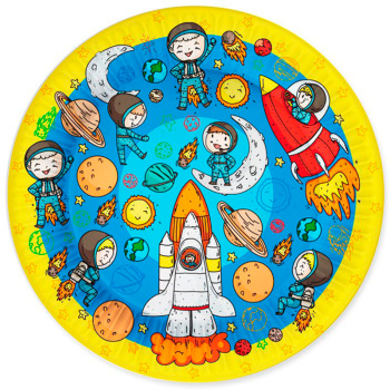 Тарелки 18 Космонавты / 6 шт. /