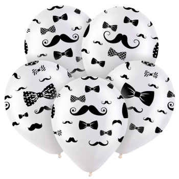 Джентльмен, Прозрачный Кристал, 5 ст., латексный шар