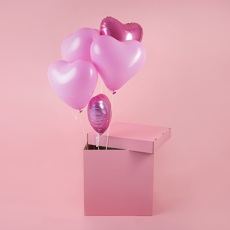 Сердце Розовый 06, Пастель / Pink 06 / Латексный шар