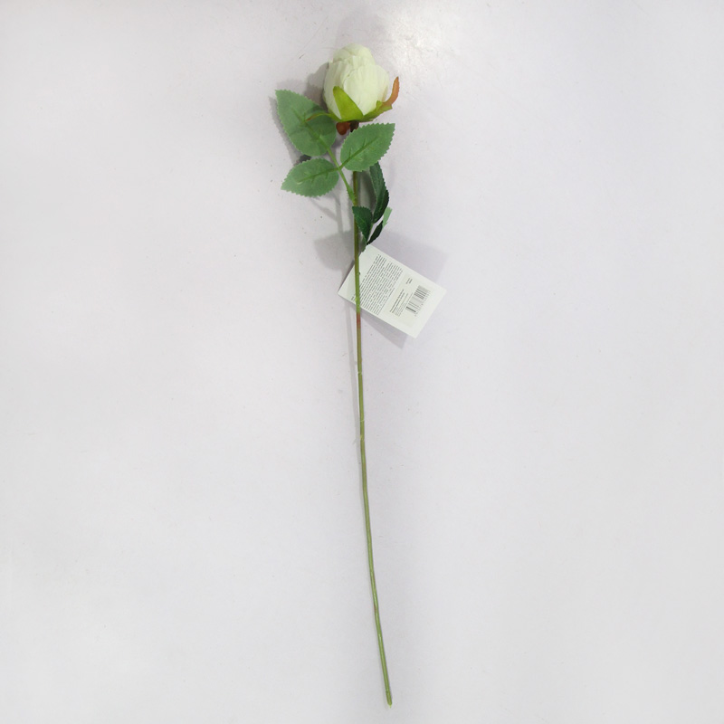 Роза искусственная, Бутон белый