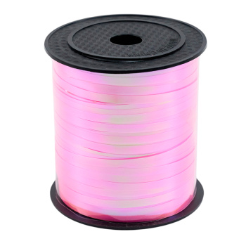 Розовая перламутр лента для воздушных шаров