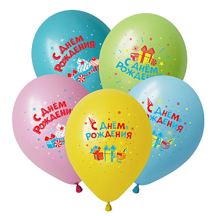 СДР Лучший подарок, Ассорти Пастель, латексный шар 