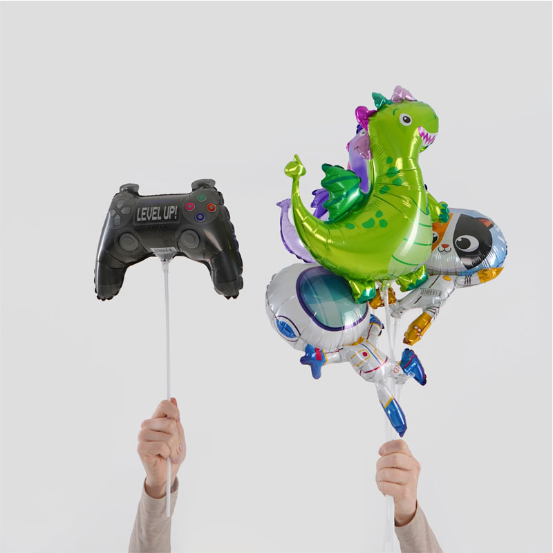 Джойстик Level up мини, фольгированный шар
