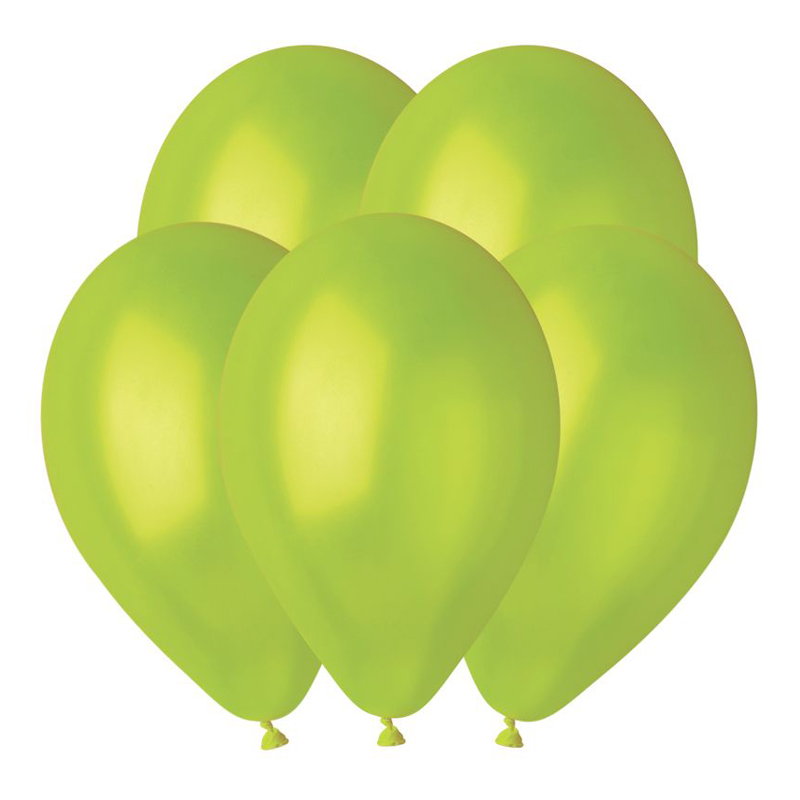 Светло-зеленый 67, Металл / Lime green 67, латексный шар