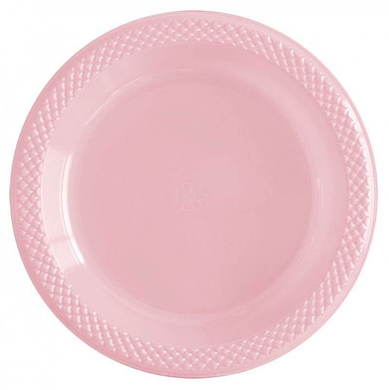 Тарелки пластиковые "Делюкс" Розовые