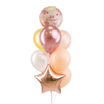 Набор шаров "С днем рождения бомбический" 9 в 1