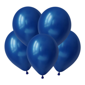 Темно-синий, Металл / Navy blue, латексный шар