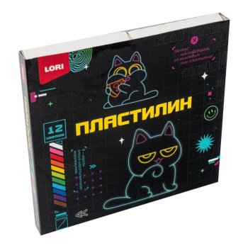 Пластилин КИБЕРКОТИКИ 12 цветов
