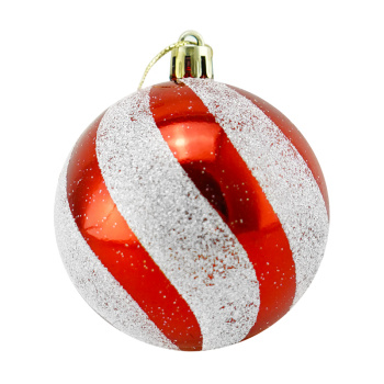 Новогодние шары Красно-белые