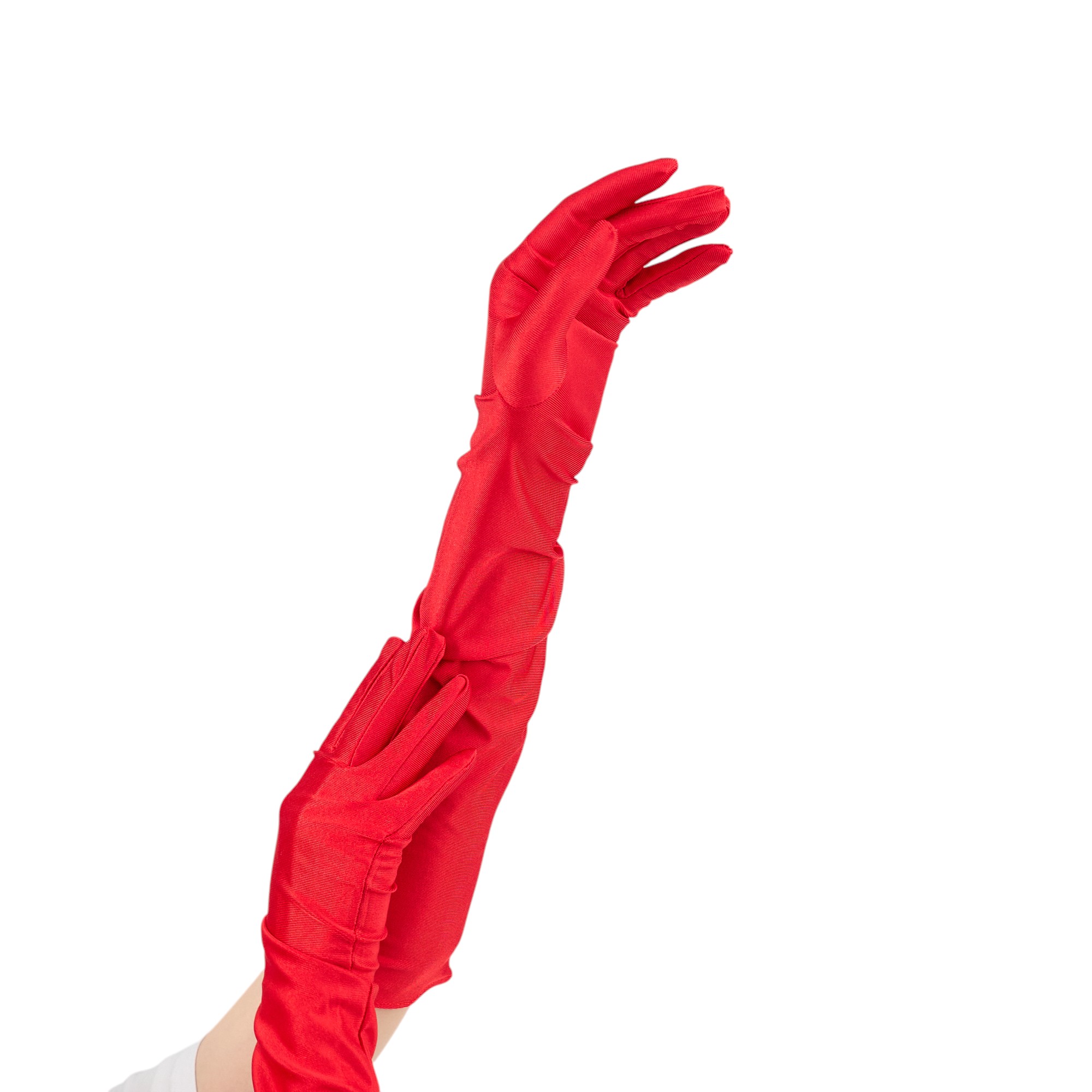 Карнавальные перчатки Красные, длинные