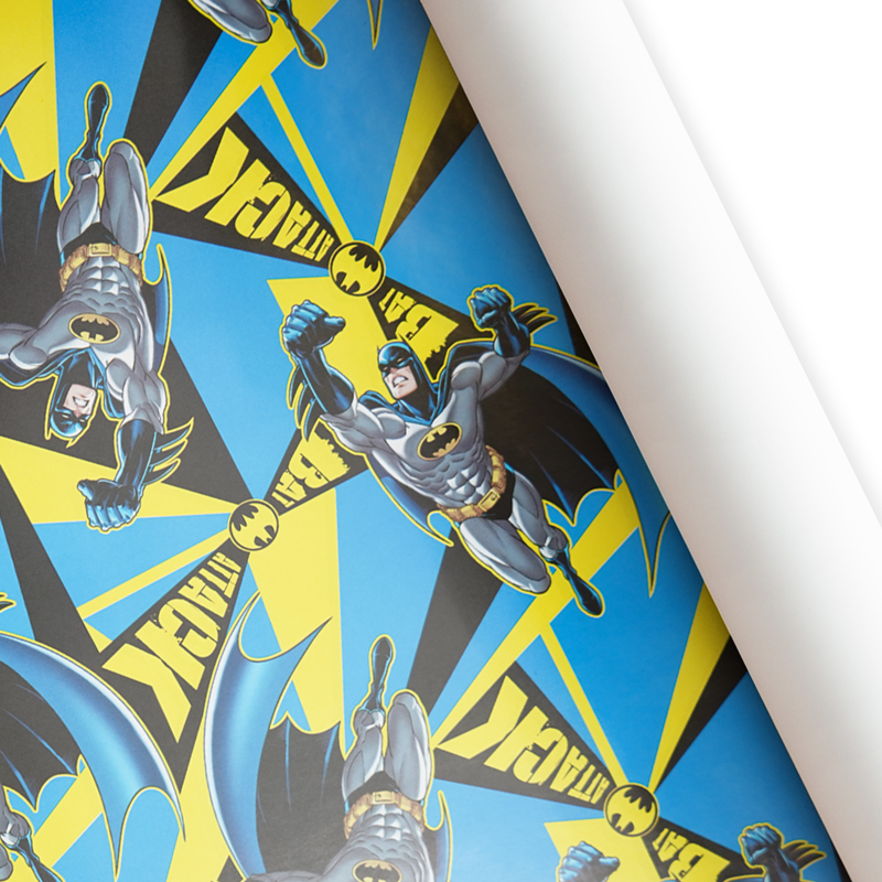 Бумага подарочная "Бэтмен" (Batman) / рулон
