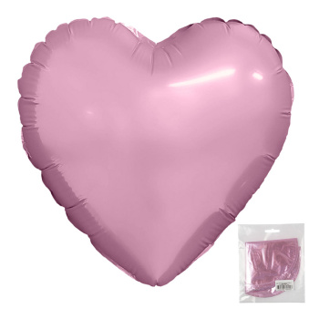 Сердце Фламинго в упаковке, фольгированный шар