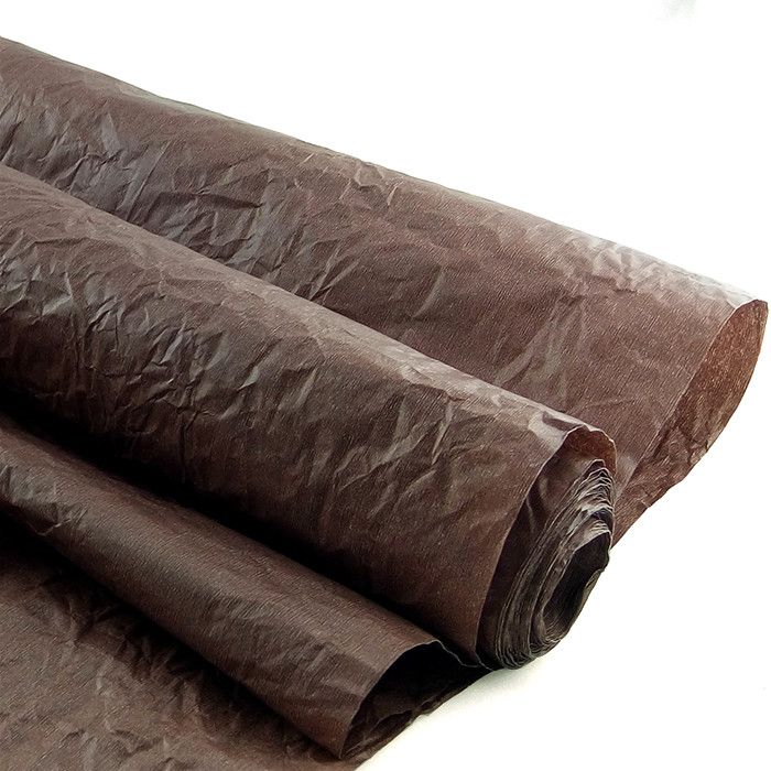 Бумага упаковочная Эколюкс (жатая) матовая Шоколадная