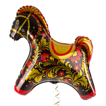 Лошадка Золотая роспись мини