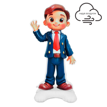 Ученик в упаковке, фольгированный шар