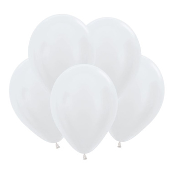 Белый (Жемчужный), Перламутр / Pearl, латексный шар