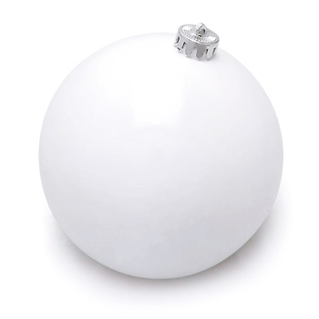 Новогодний шар Белый глянец
