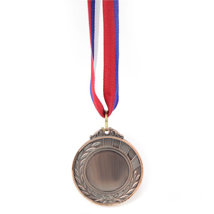 Медаль призовая под нанесение "3 место" Бронзовая
