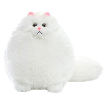 Мягкая игрушка "Толстый кот", Белый