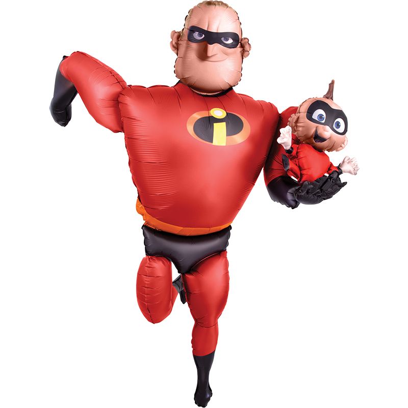 Ходячая фигура Мр. Исключительный в упаковке / Mr. Incredible, фольгированный шар