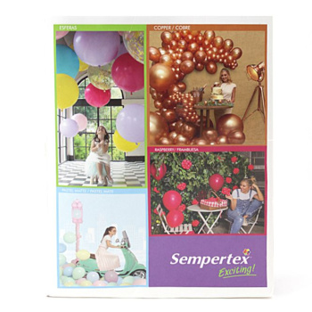 Раскладка по ассортименту и оттенкам шаров Sempertex