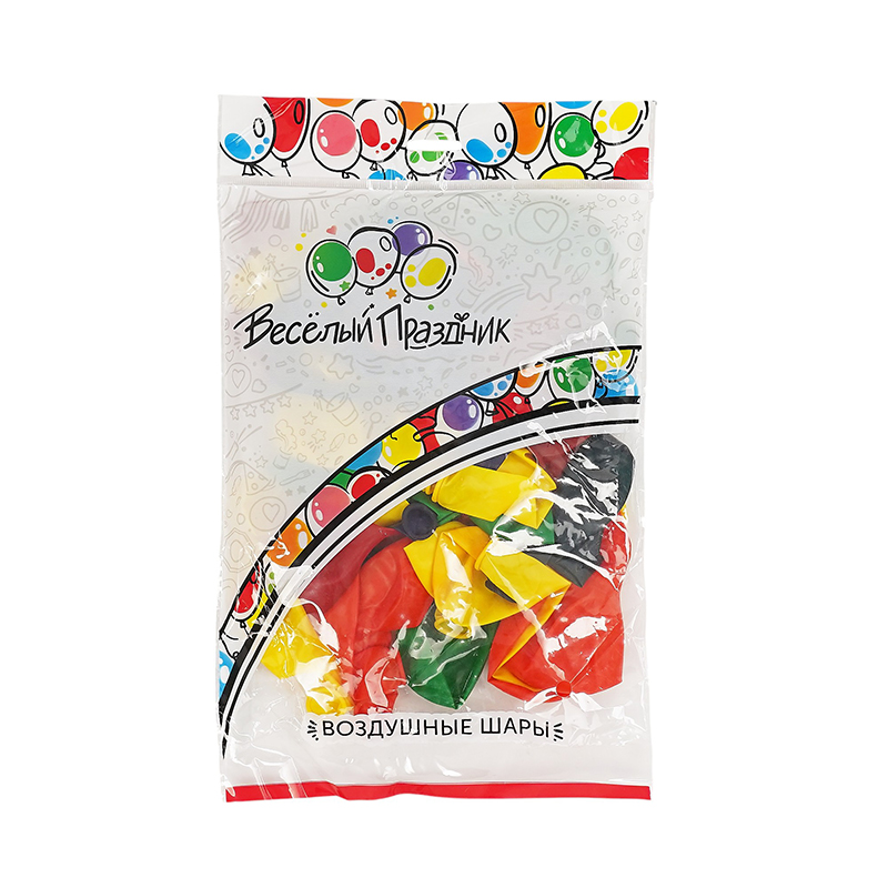 Ассорти Кристалл Цветной / Assorted, латексный шар