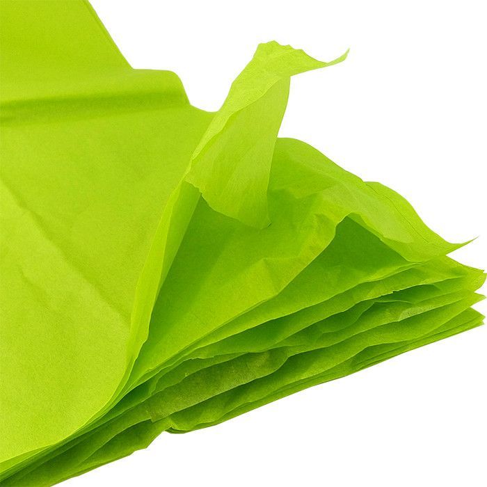 Бумага упаковочная тишью Светло-зеленая / листы