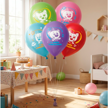 Мини-Мишки СДР, Ассорти Пастель, латексный шар 