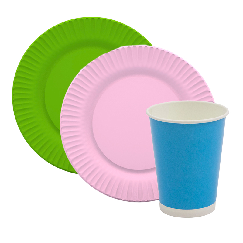 Серии однотонной посуды