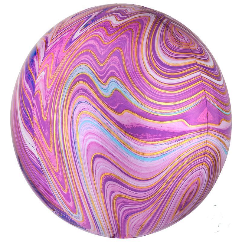 Сфера 3D Лиловый Мрамор в упаковке / Purple Marblez Orbz