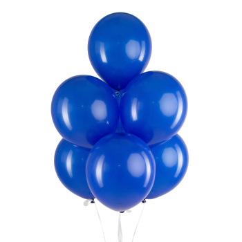 Синий, Пастель / Navy blue, латексный шар