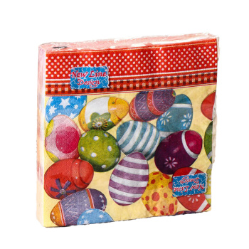 Салфетки New line "Пасха Яйца кант" двухслойные