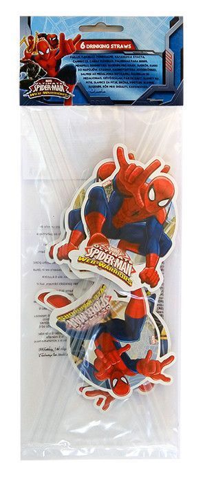Трубочки коктейльные "Человек-Паук" / Ultimate Spiderman Web Warriors