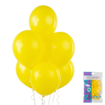 Желтый, Пастель / Yellow, латексный шар