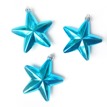 Набор елочных игрушек "Звездочки голубые"