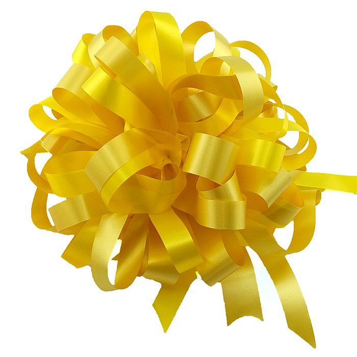 Подарочный Бант-шар Пастель "Комбо" Песочный с желтым