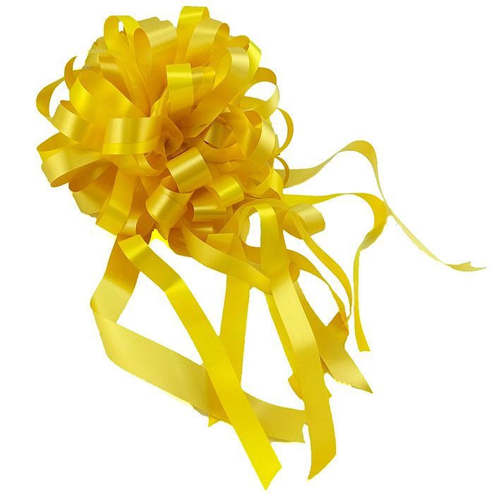 Подарочный Бант-шар Пастель "Комбо" Песочный с желтым