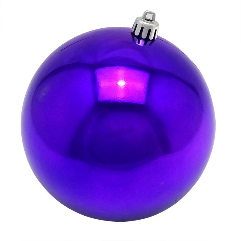 Новогодний шар Темно-фиолетовый (блестящий)