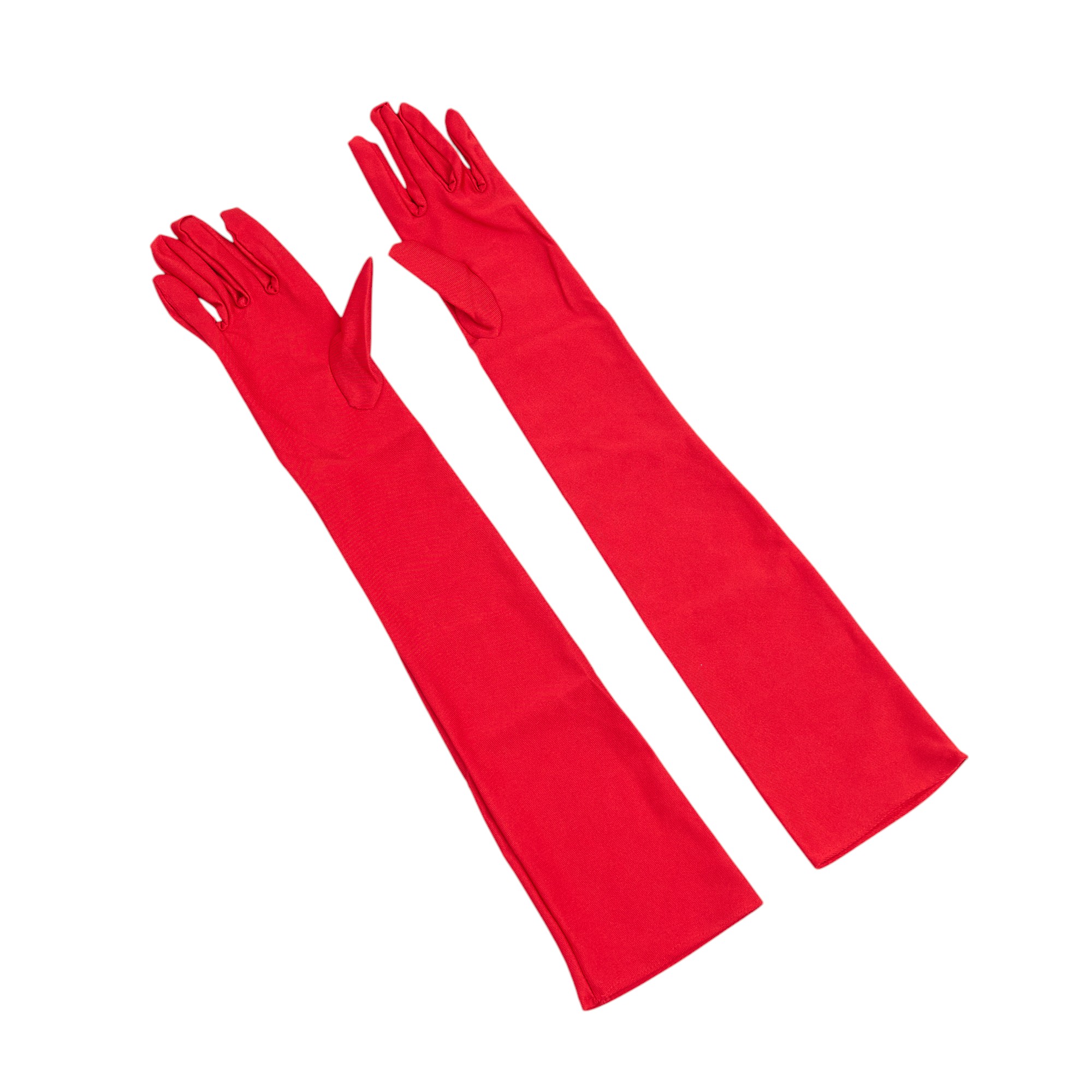 Карнавальные перчатки Красные, длинные