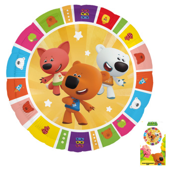 Мини-Мишки Яркие моменты в упаковке, фольгированный шар