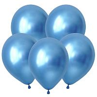 Синий, Зеркальные шары/ Luster Blue, латексный шар