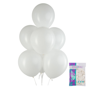 Белый, Пастель / White, латексный шар