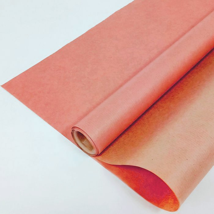 Крафт-бумага вержированная Розовая / рулон