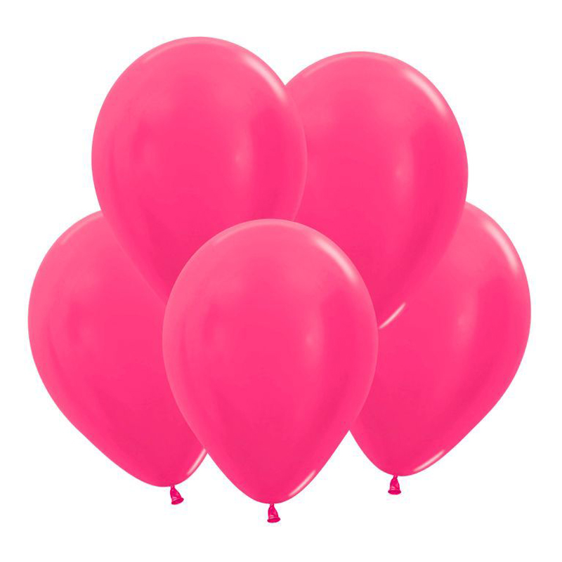 Фуксия, Метал / Fuchsia, латексный шар