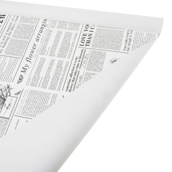 Пленка матовая, газета / белый